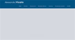 Desktop Screenshot of alessandravicario.com